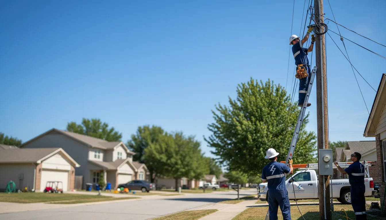 Residential electrician providing installation services in New Plymouth, OH